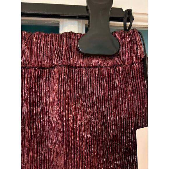 NWT M MISSONI Rust Maroon Metallic Lame Pencil Straight Zip Party IT 40 US 4 - Picture 11 of 11